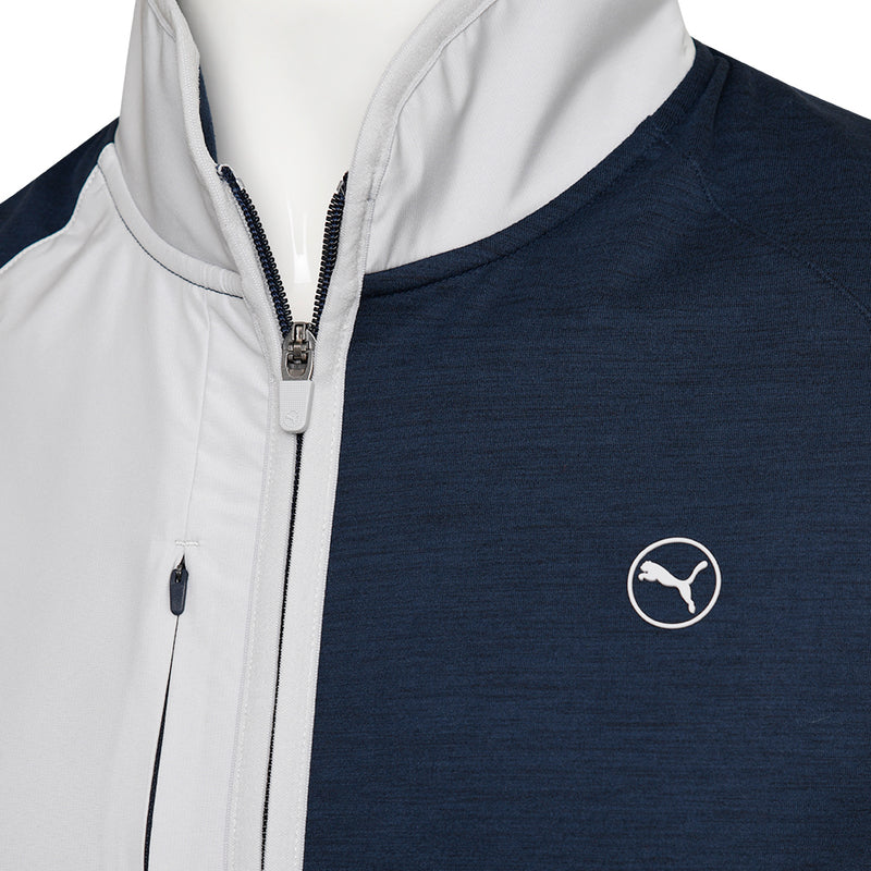 Puma Cloudspun Gilet - Deep Navy Heather/Ash Gray