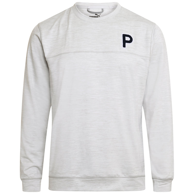 Puma Cloudspun Patch Crewneck Sweater - Ash Gray Heather