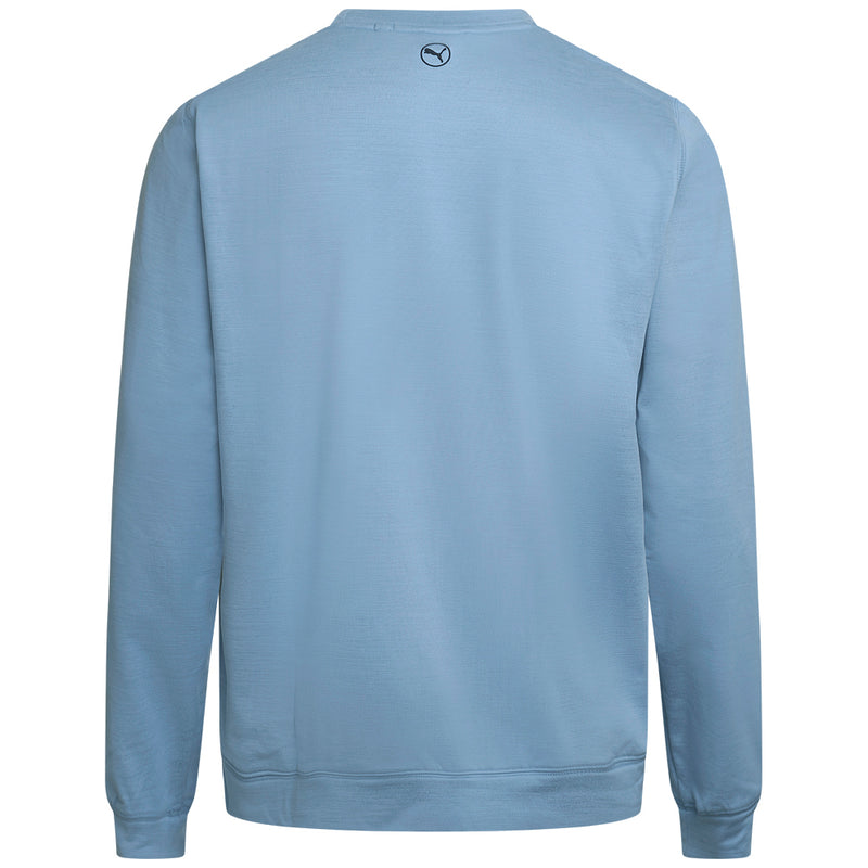 Puma Cloudspun Patch Crewneck Sweater - Zen Blue Heather