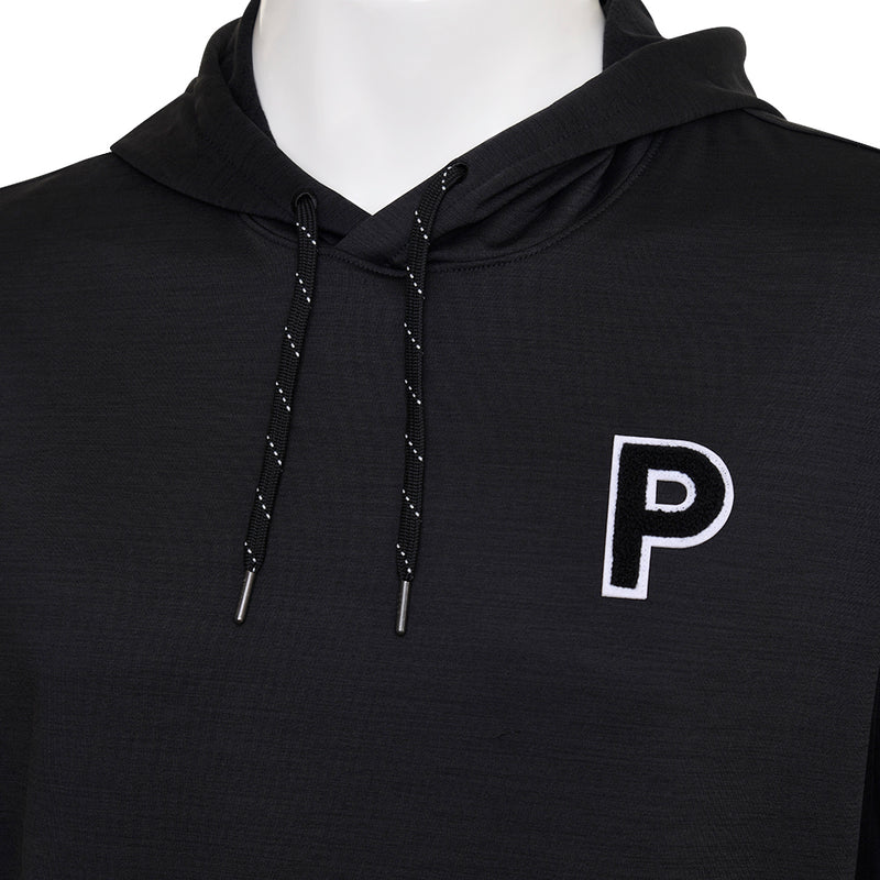 Puma Cloudspun Patch Hoodie - Black Heather