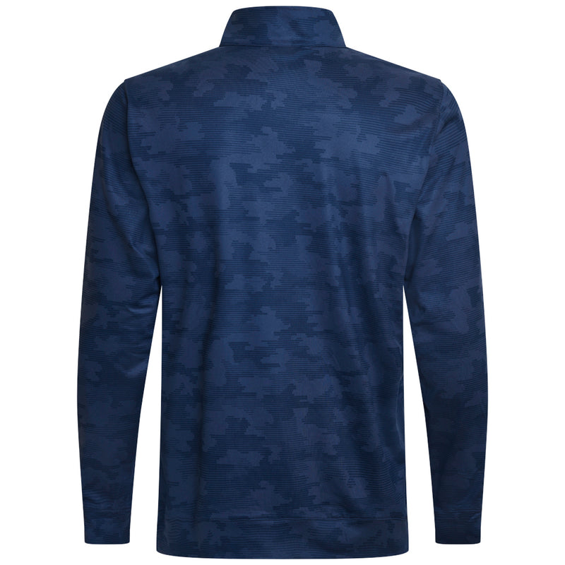 Puma Cloudspun Camo 1/4 Zip Pullover - Deep Navy