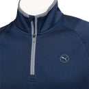 Puma Waffle Fleece 1/4 Zip Sweater - Deep Navy