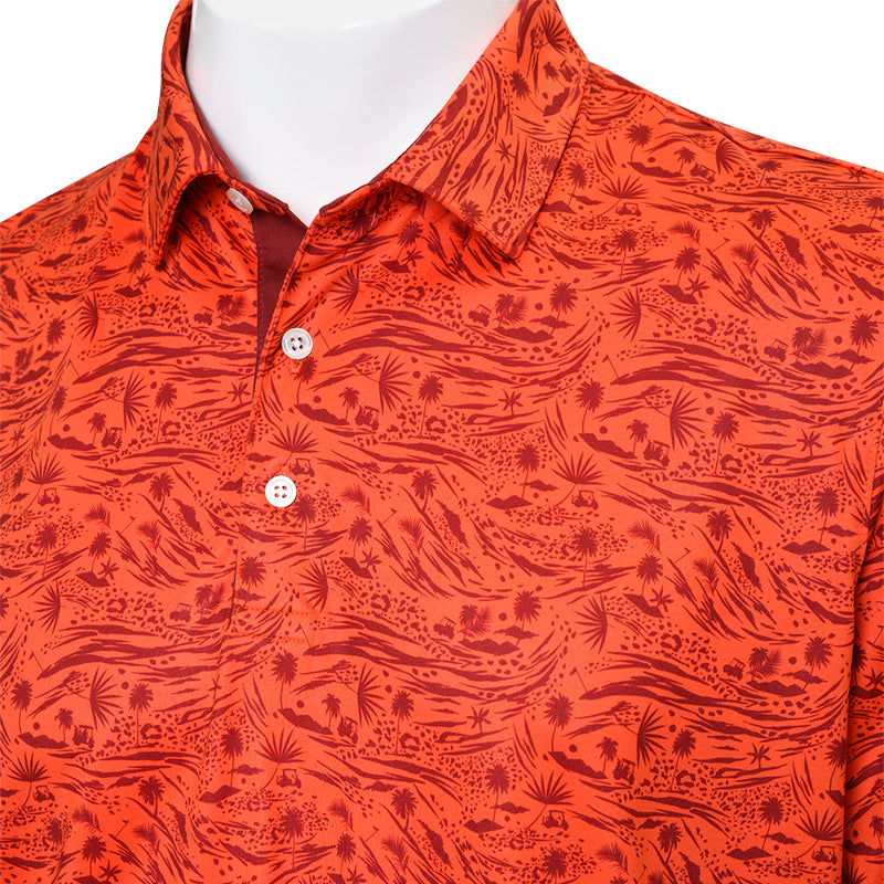 Puma Cloudspun Watering Hole Polo Shirt - Redmazing/Intense Red