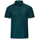 Puma MATTR Houndstooth Polo Shirt - Green Terrain