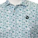 Puma MATTR Port Polo Shirt - Green Terrain/White Glow