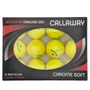 Callaway Chromesoft X Grade A Rewashed Golf Balls - Yellow 12 Pack