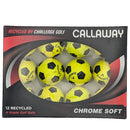 Callaway Truvis Grade A Rewashed Golf Balls - Yellow/Black 12 Pack
