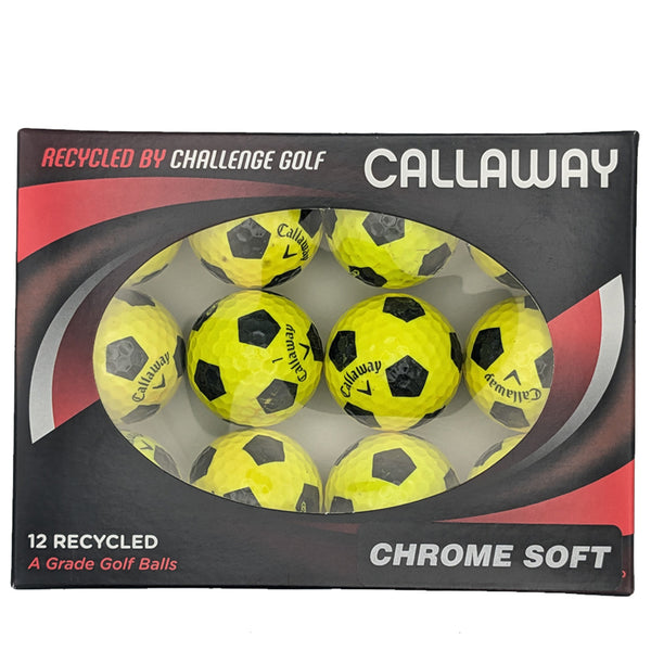 Callaway Truvis Grade A Rewashed Golf Balls - Yellow/Black 12 Pack