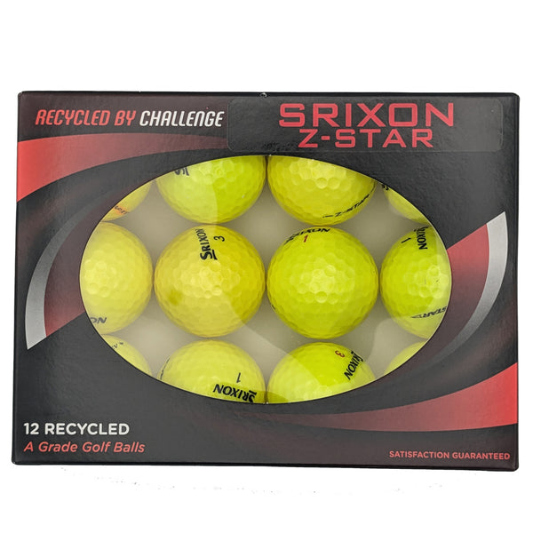 Srixon Z Star Grade A Rewashed Golf Balls - Yellow 12 Pack