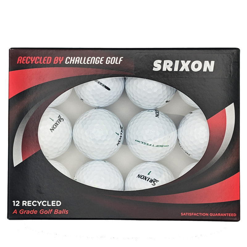 Srixon Soft Feel Grade A Rewashed Golf Balls - White 12 Pack