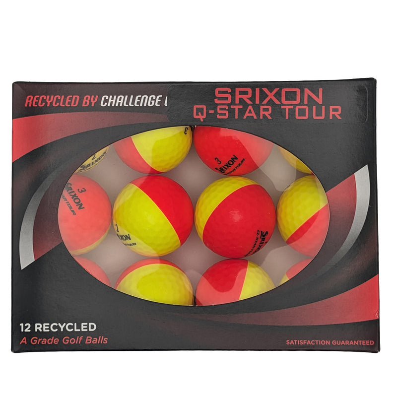 Srixon Q Star Tour Divide Grade A Rewashed Golf Balls - Multi 12 Pack