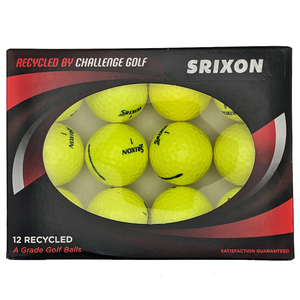 Srixon Soft Feel Grade A Rewashed Golf Balls - Yellow 12 Pack