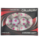 Callaway Truvis Grade A Rewashed Golf Balls - Pink/White 12 Pack