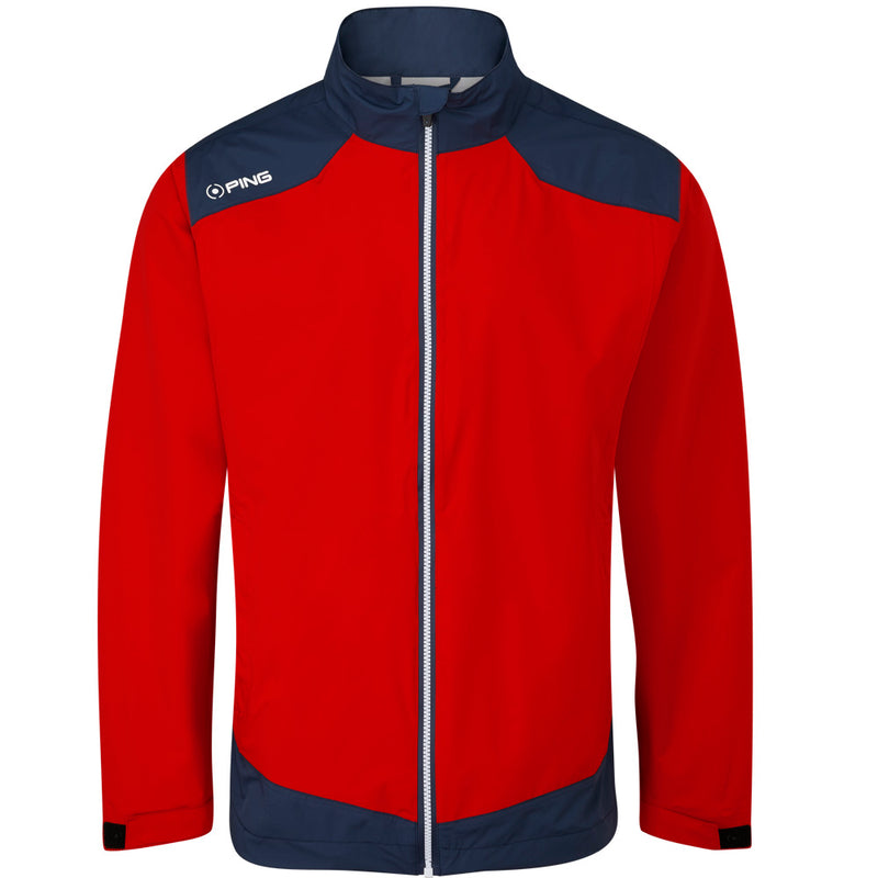 Ping AquaDrive Waterproof Jacket - Classic Red/Oxford Blue