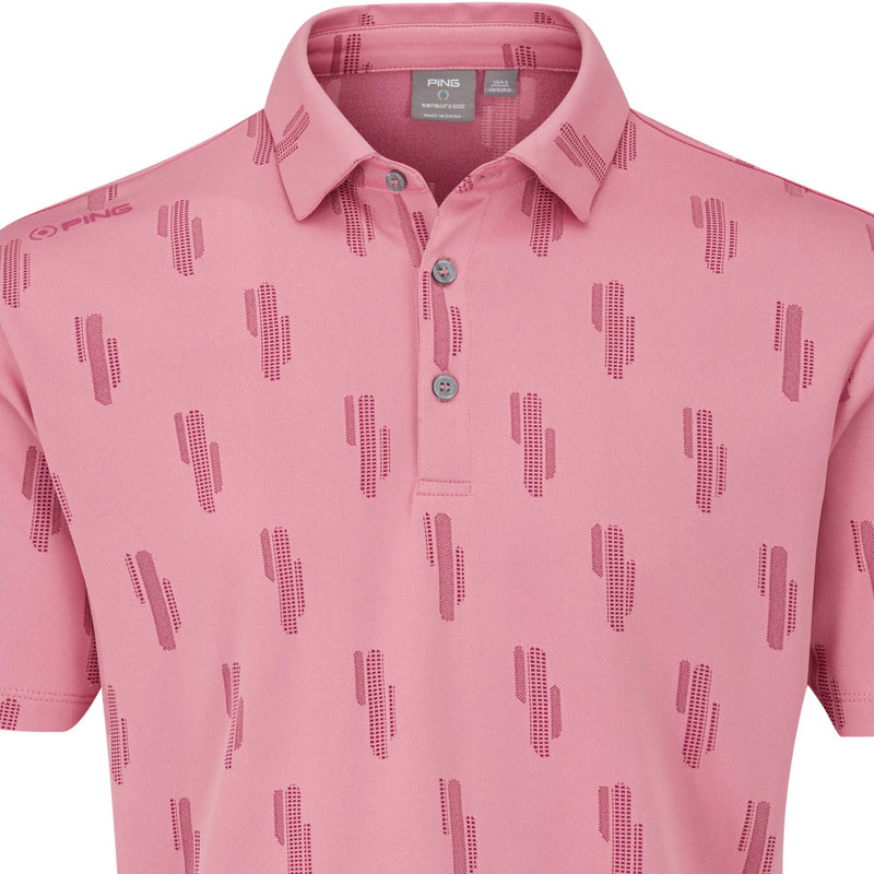 Ping Arizona Cactus Polo Shirt - Wild Rose Multi