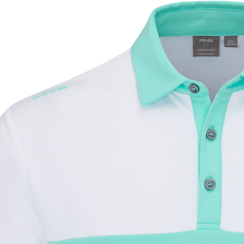 Ping Bodi Polo Shirt - Aruba Blue/White