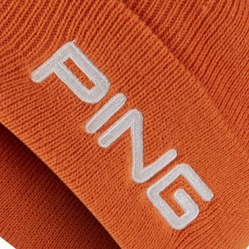 Ping Cresting Knit Beanie Hat - Russet