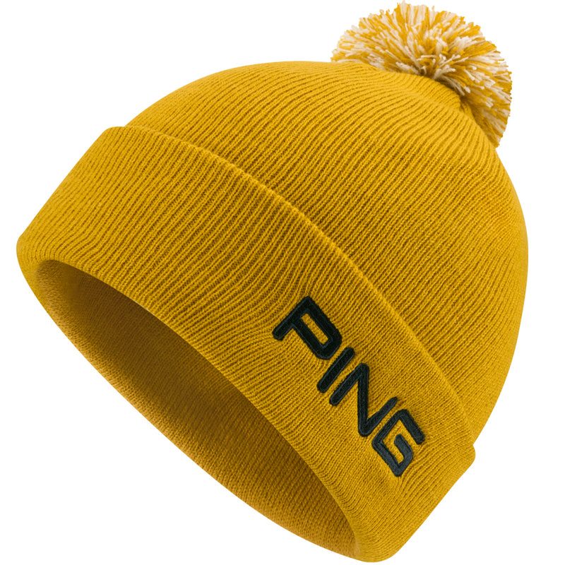 Ping Cresting Knit Beanie Hat - Sulphur