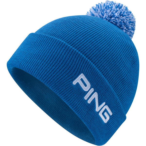 Ping Cresting Knit Beanie Hat - Tidal Blue