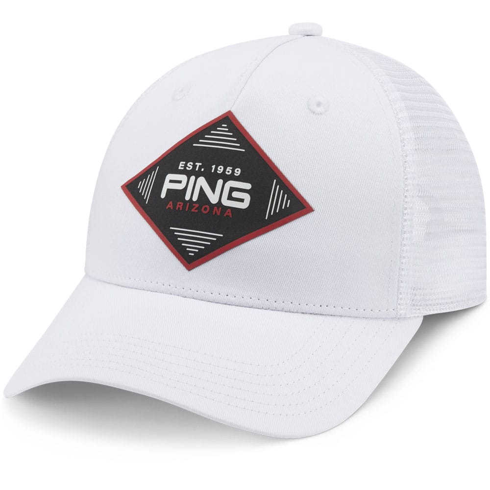Ping Ranger Cap Ping Diamond Trucker Cap - White