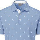 Ping Gold Putter Printed Polo Shirt - Spring Blue Multi