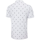 Ping Gold Putter Printed Polo Shirt - White/Navy Multi