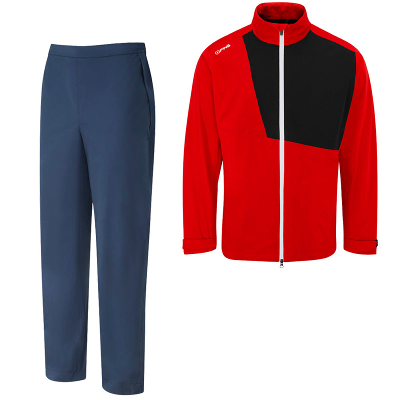 Ping Impervious AquaDrive Waterproof Suit - Classic Red/Black/Oxford Blue