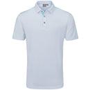 Ping Inver Polo Shirt - White/Aruba Blue Multi