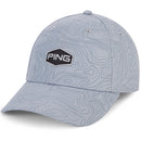 Ping Map Print Cap - Silver