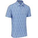 Ping Mr. Ping Printed Polo Shirt - Coronet Blue Multi