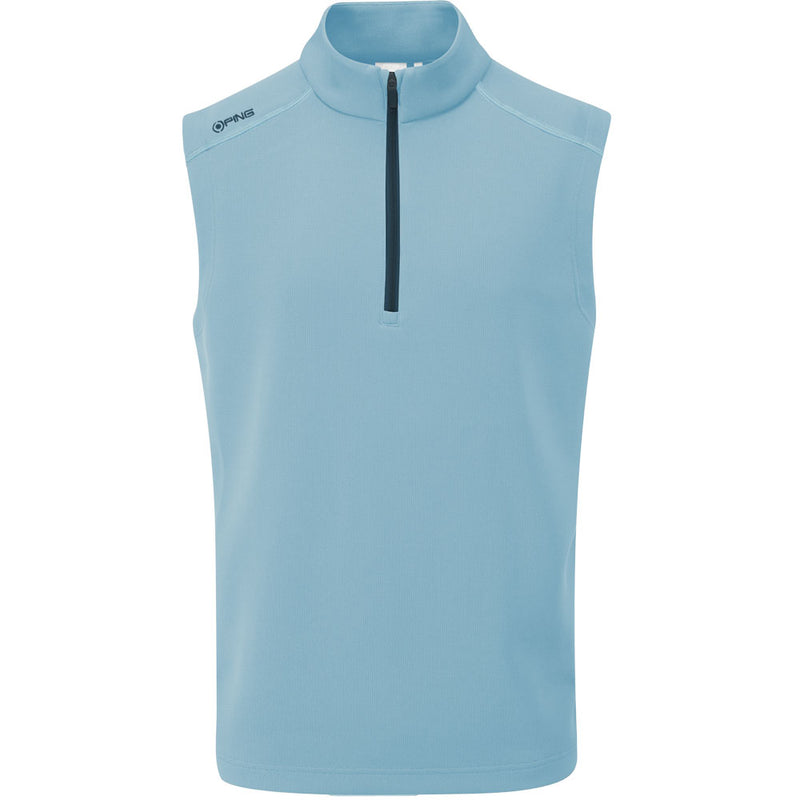 Ping Ramsey 1/2 Zip Gilet - Sky Blue Marl