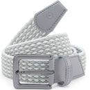 Ping Stretch Webbing Belt - Pearl Grey/White