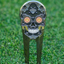 Skins Golf Dia de los Muertos Black Pitch Mark Repairer