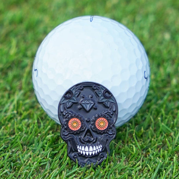 Skins Golf Dia de los Muertos Black Ball Marker