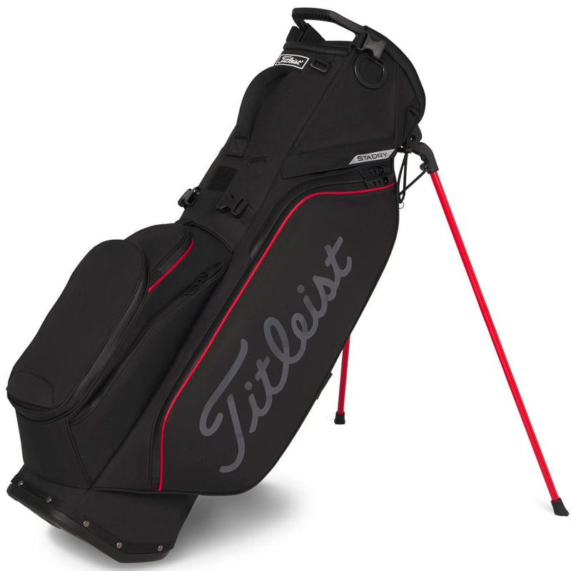 Titleist Players S5 StaDry Waterproof Stand Bag - Black/Red/Graphite