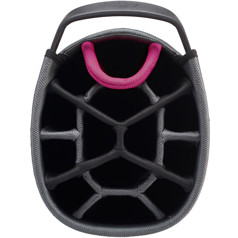 PowaKaddy Dri Tech Waterproof Cart Bag - Black/Gun Metal/Pink Trim