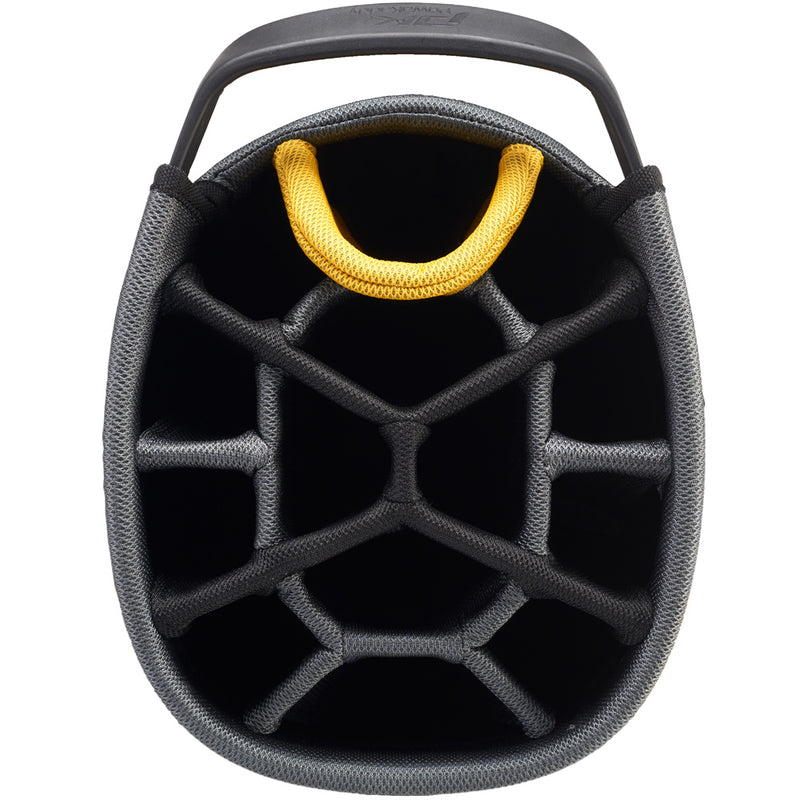 PowaKaddy Dri Tech Waterproof Cart Bag - Black/Gun Metal/Yellow Trim