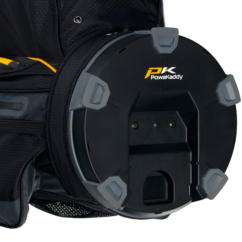 PowaKaddy Dri-TECH Waterproof Cart Bag - Black/Gun Metal/Pink Trim