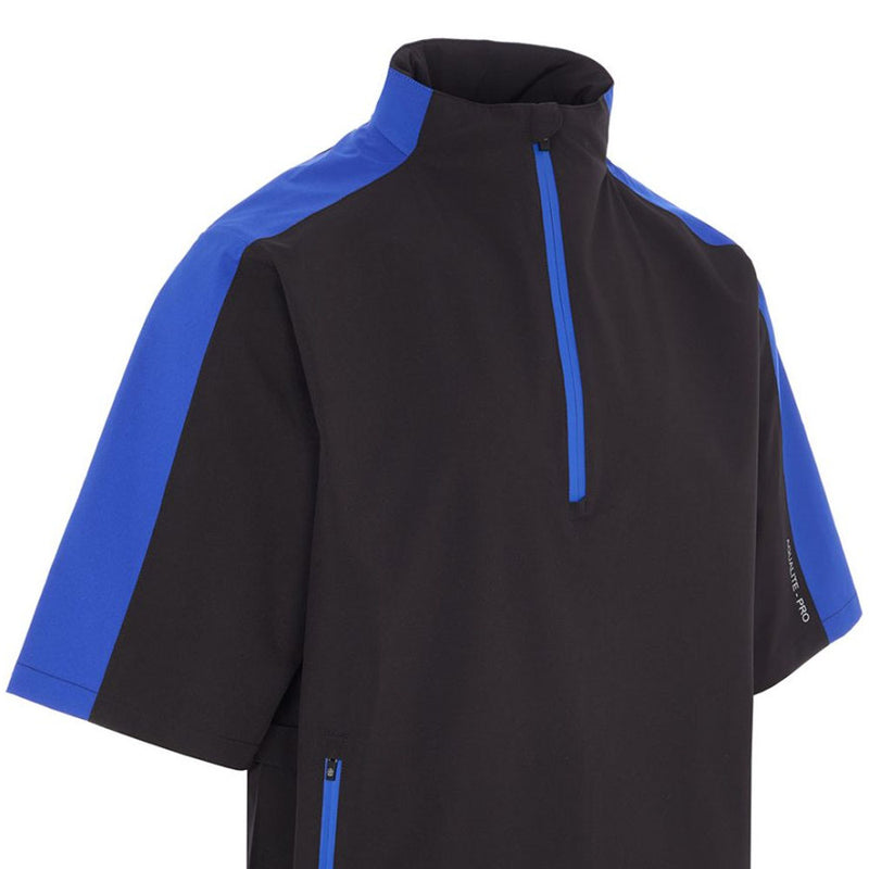 ProQuip Aqualite Pro 1/2 Sleeve Waterproof Rain Suit - Black/Magnetic Blue