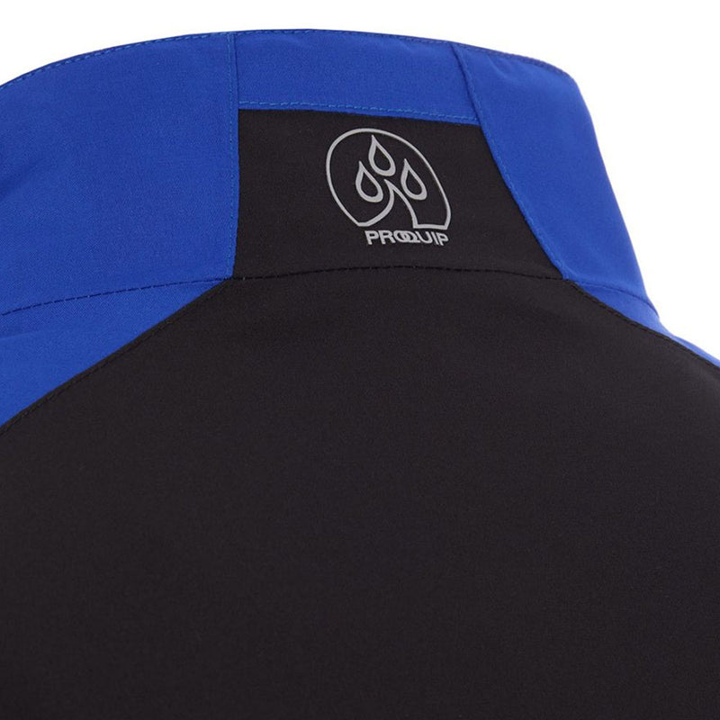 ProQuip Aqualite Pro Half Sleeve Waterproof Rain Top - Black/Magnetic Blue