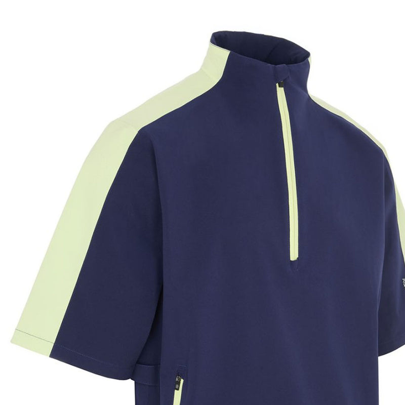 ProQuip Aqualite Pro Half Sleeve Waterproof Rain Top - Navy/Shadow Lime