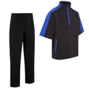 ProQuip Aqualite Pro 1/2 Sleeve Waterproof Rain Suit - Black/Magnetic Blue