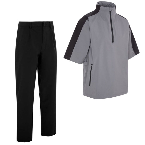 ProQuip Aqualite Pro 1/2 Sleeve Waterproof Rain Suit - Grey/Black