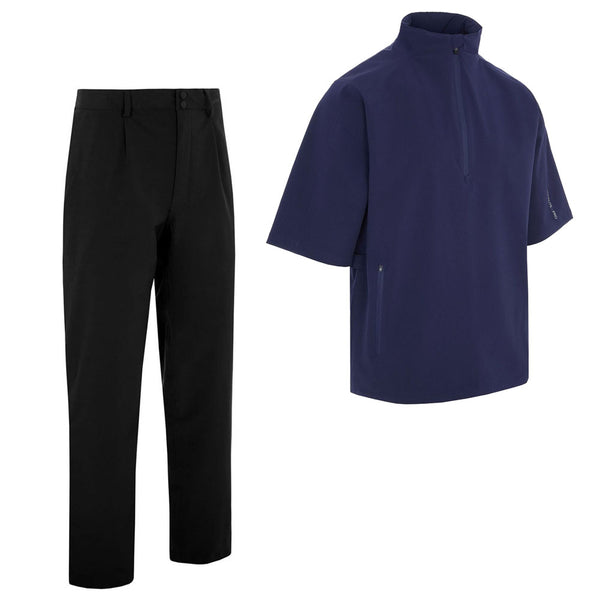 ProQuip Aqualite Pro 1/2 Sleeve Waterproof Rain Suit - Navy/Black