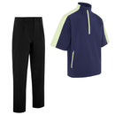 ProQuip Aqualite Pro 1/2 Sleeve Waterproof Rain Suit - Navy/Shadow Lime/Black