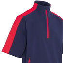 ProQuip Aqualite Pro Half Sleeve Waterproof Rain Top - Navy/Red