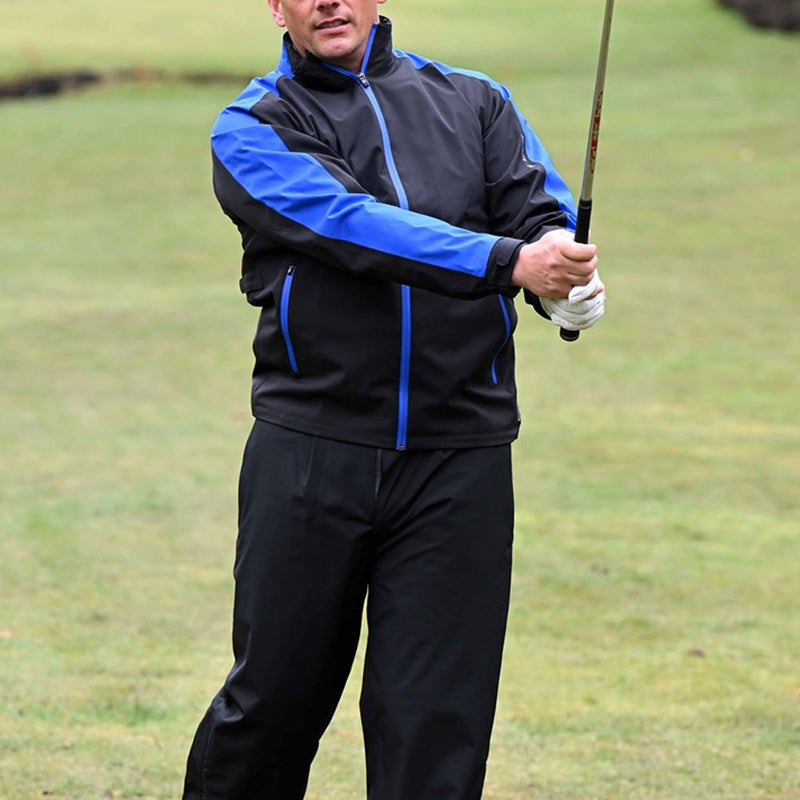 ProQuip Aqualite Pro Rain Waterproof Jacket - Black/Magnetic Blue