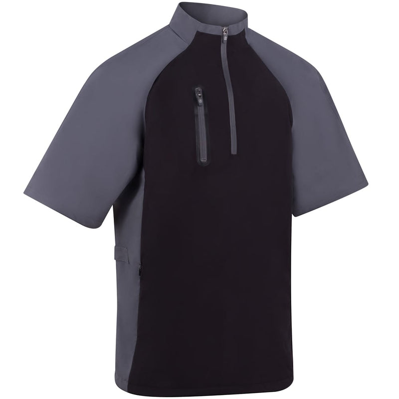 ProQuip Chinook 1/2 Sleeve Wind Shirt - Black/Grey