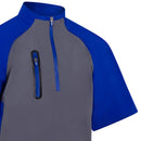 ProQuip Chinook 1/2 Sleeve Wind Shirt - Grey/Magnetic Blue