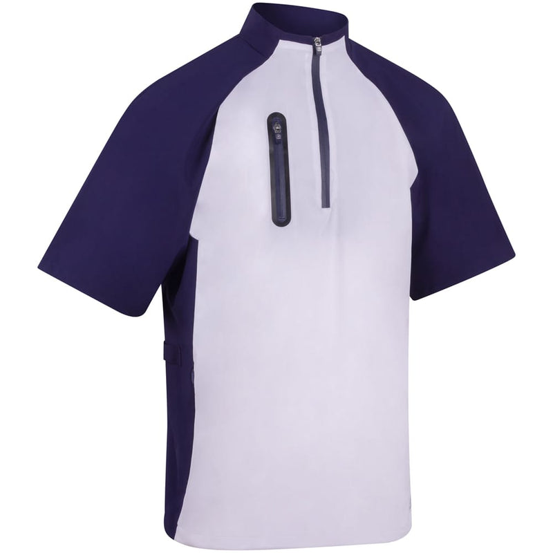 ProQuip Chinook 1/2 Sleeve Wind Shirt - White/Navy